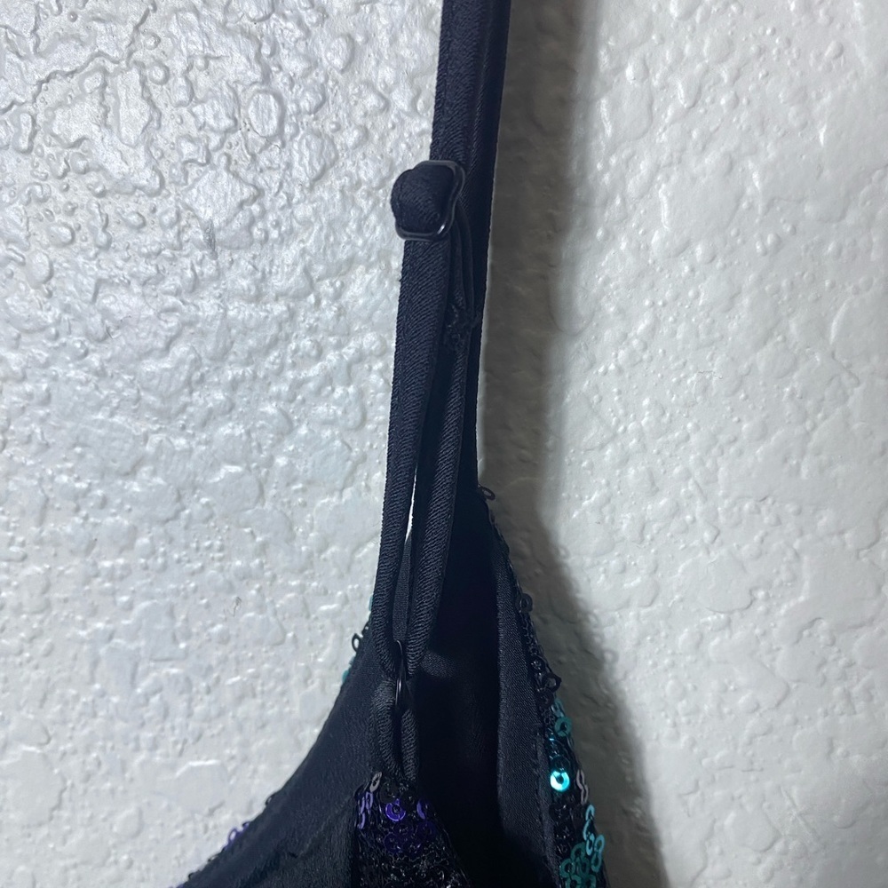 Nwt Parker Devlin Black Multicolored Sequin Mini … - image 8